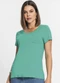 Rovitex - Blusa Básica Feminina Rovitex Branco - variação: Verde