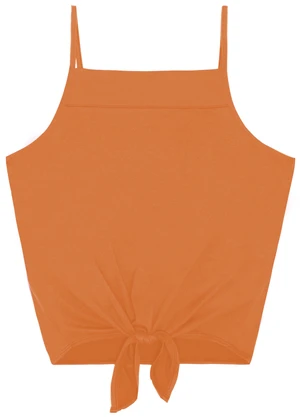 Rovitex - Blusa de Alça Semi Acabada Malha Delicate Laranja - ROVITEX