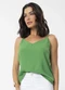 Rovitex - Blusa Feminina de Alça em Air Flow Básica Preto - variação: Verde