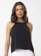 Rovitex - Blusa Feminina de Alça em Air Flow Roxo - variação: Preto