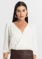 Rovitex - Blusa Feminina Manga 3/4 Bege - variação: Bege