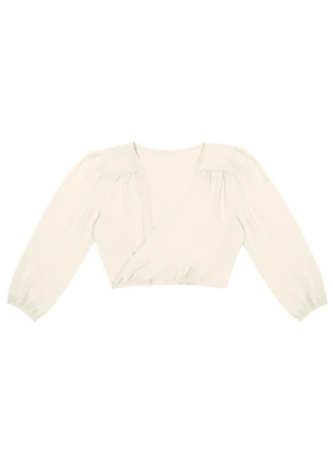 Blusa Feminina Manga 3/4 Rovitex (Bege) - ROVITEX