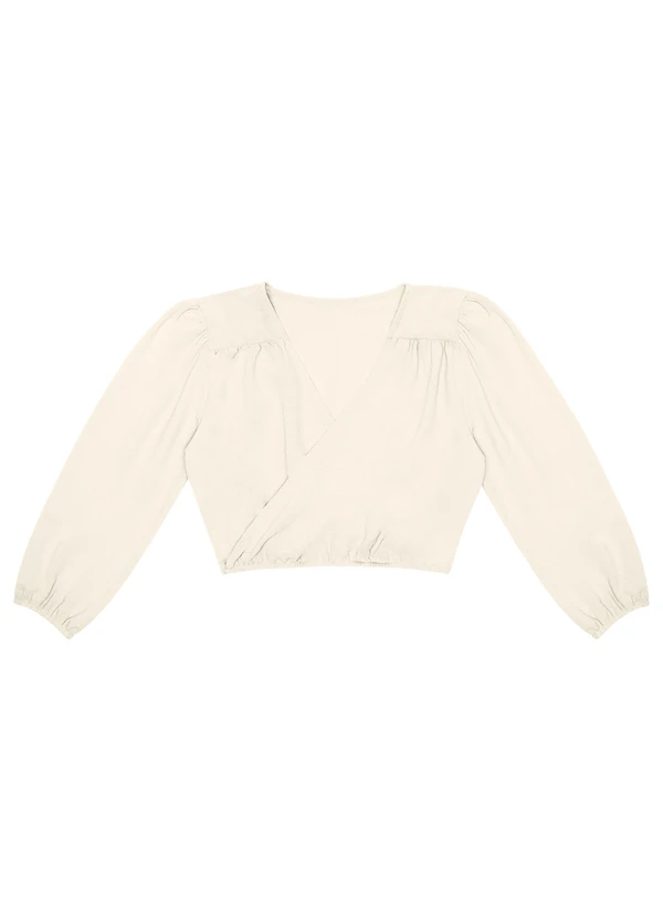 Rovitex - Blusa Feminina Manga 3/4 Rovitex Bege