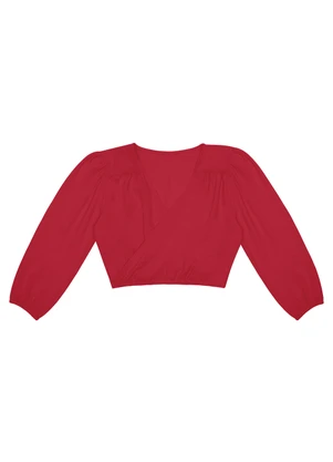 Blusa Feminina Manga 3/4 Rovitex (Vermelho) - ROVITEX
