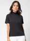 Rovitex - Blusa Feminina Manga Curta Roxo - variação: Preto