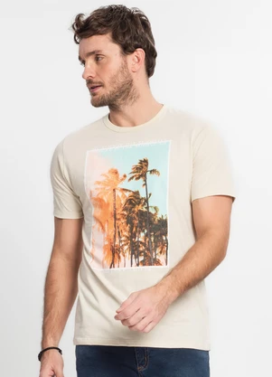 Rovitex - Camiseta Masculina Bege - ROVITEX