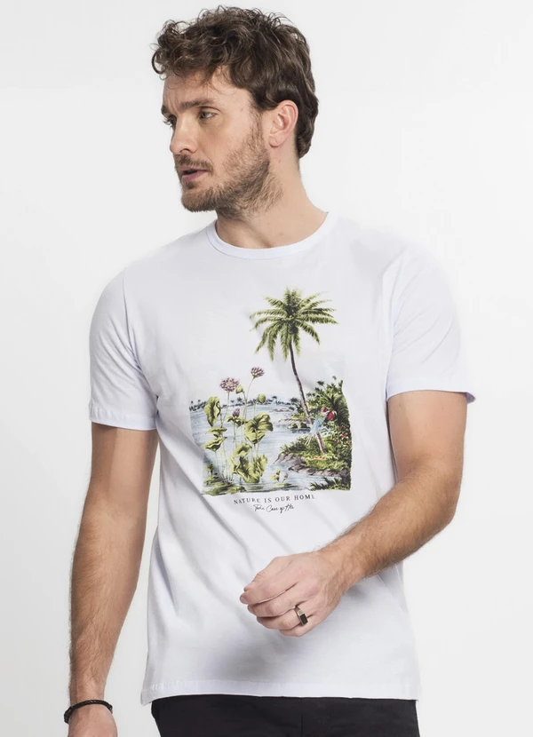 Rovitex - Camiseta Masculina Branco
