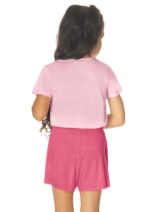 Rovi Kids - Conjunto Blusa com Shorts Rosa - ROVI KIDS