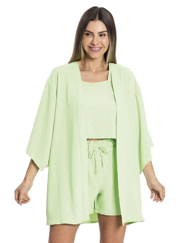 Rovitex - Kimono Air Flow Poá Verde