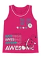 Rovi Kids - Regata Infantil Feminina Branco - variação: Rosa