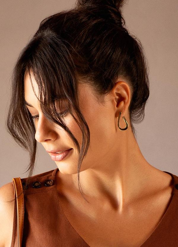 Principessa - Brinco Curvado Libia Dourado