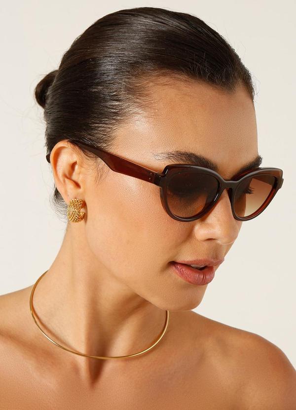 Principessa - Brinco Meia Argola Trabalhada Galway Dourada