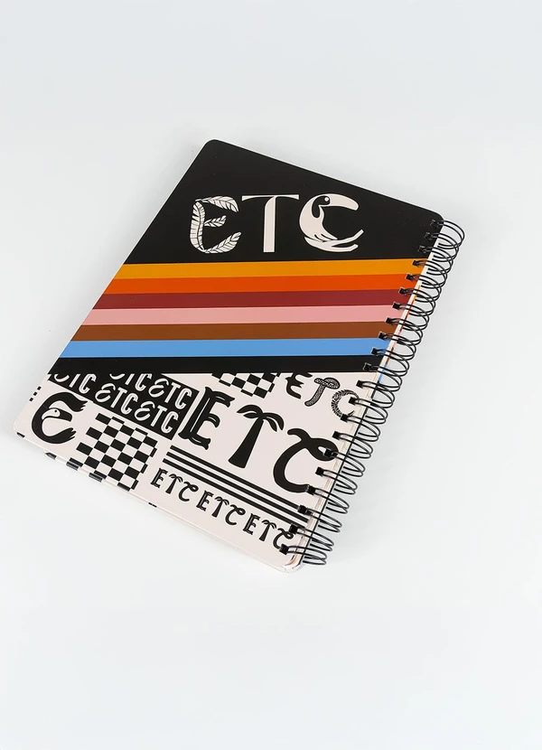 Farm - Caderno Universitário Etc Tipográfico Preto 6