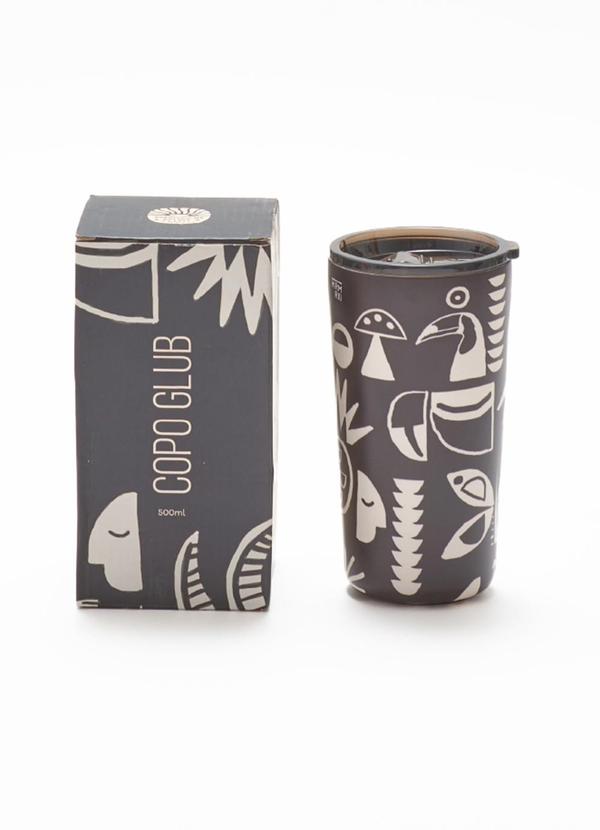 Farm - Copo Glub 500ml Lenço Tropicano Preto