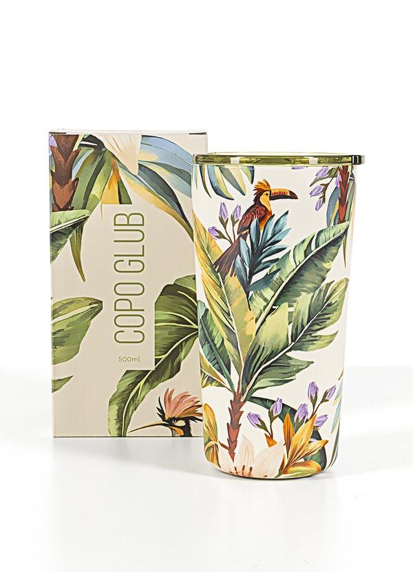 Farm Etc - Copo Glub 500ml Tropicália Off White