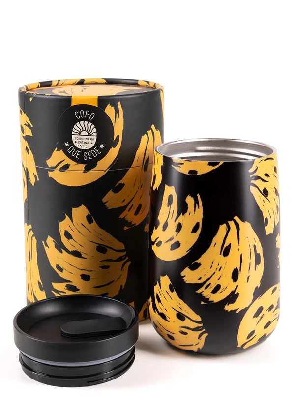 Farm Etc - Copo que Sede Bossa Banana Preto 3