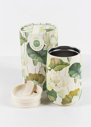 Farm Etc - Copo que Sede Flor de Lótus Cinza - FARM ETC