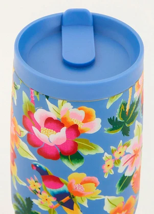 Farm Etc - Copo que Sede Floral Havaiano Azul - FARM ETC