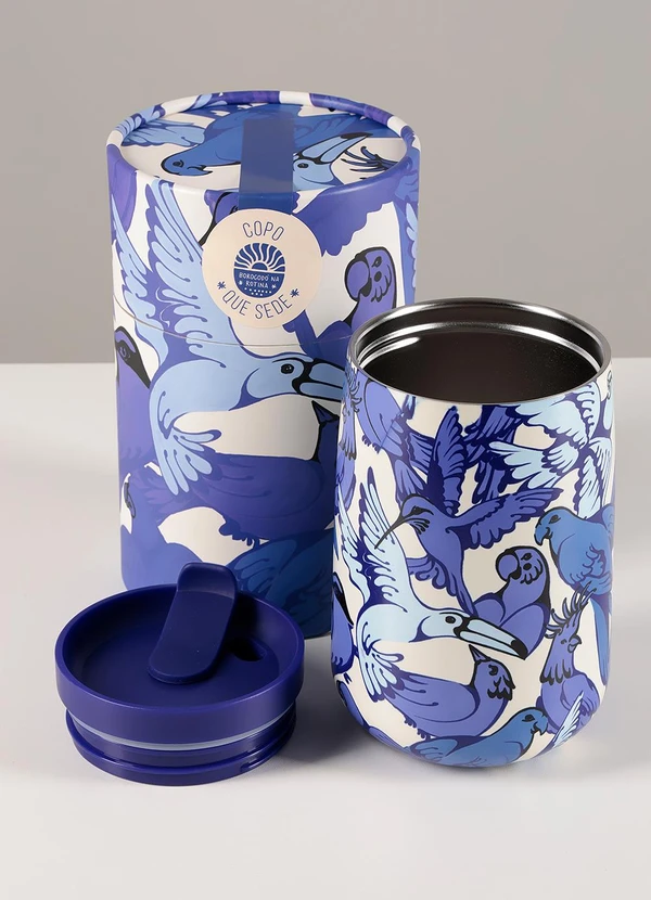 Farm Etc - Copo que Sede Passarejo Azul 3