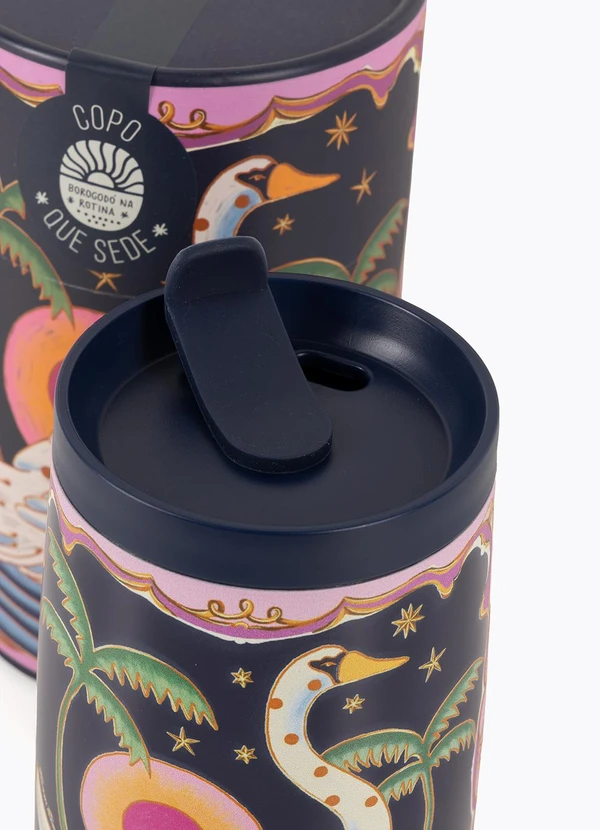 Farm Etc - Copo que Sede Terra Surrealis Lenço 450 Ml Azul 3