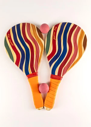 Farm Etc - Frescobol Rainbow Chita Bege - FARM ETC