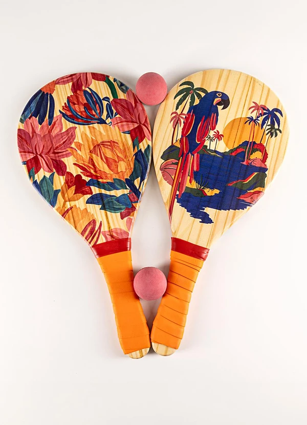 Farm Etc - Frescobol Rainbow Chita Bege 2