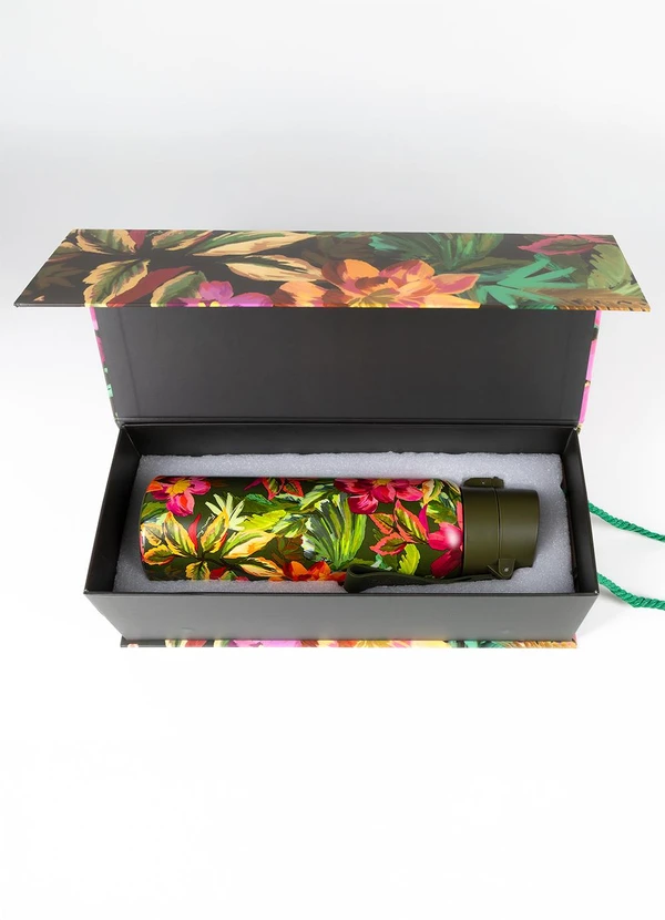 Farm Etc - Garrafa Etc 850 Ml Painted Flowers Verde 3