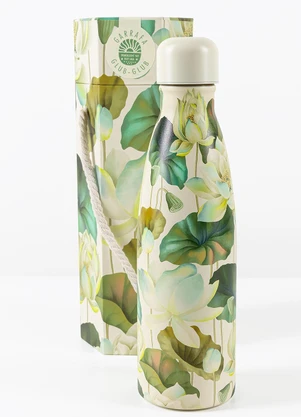 Farm Etc - Garrafa Glub Glub 500 Ml Flor de Lotus Off White - FARM ETC
