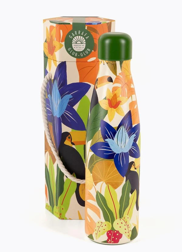 Farm Etc - Garrafa Glub Glub 500 Ml Bossa Tucano Verde