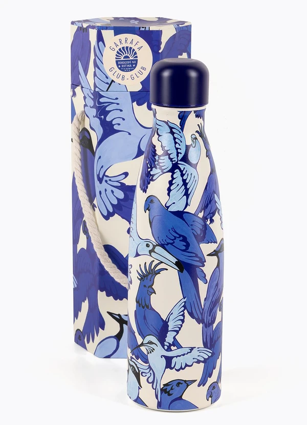 Farm Etc - Garrafa Glub Glub 500 Ml Passarejo Azul