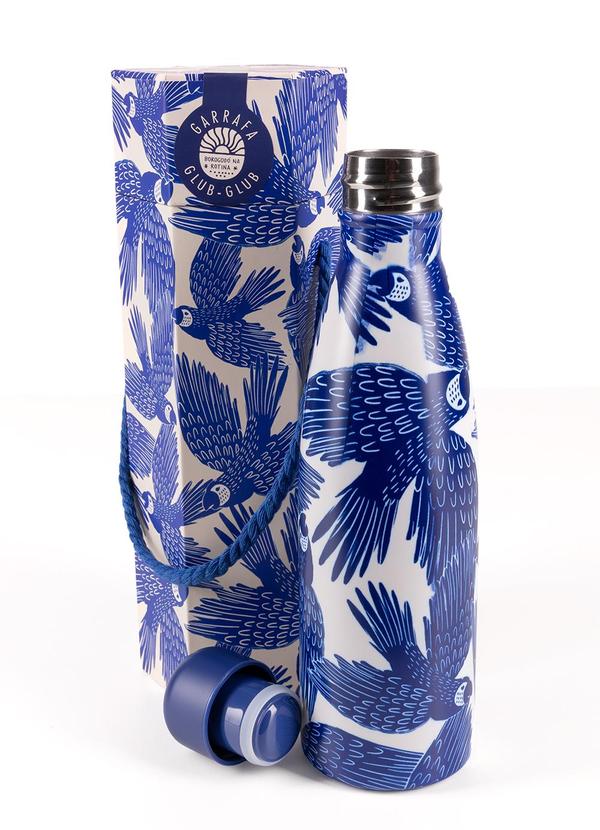 Farm Etc - Garrafa Glub Glub 500ml Voo das Araras Azul 2
