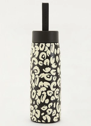Farm Etc - Garrafa que Sede 500 Ml Onça Decorada Preto - FARM ETC