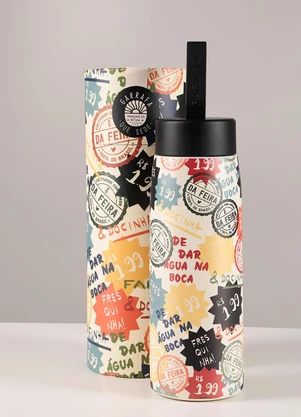 Farm Etc - Garrafa que Sede 500ml Banana da Feira Off White - FARM ETC