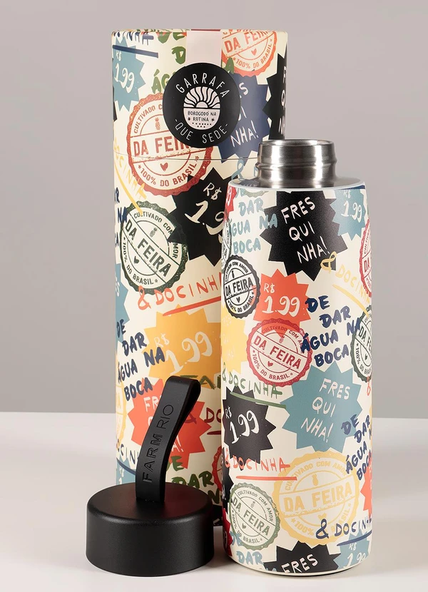 Farm Etc - Garrafa que Sede 500ml Banana da Feira Off White 2