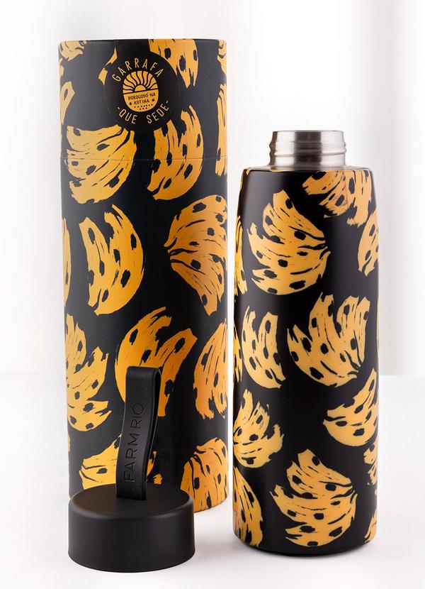 Farm Etc - Garrafa que Sede 500ml Bossa Banana Preto 2