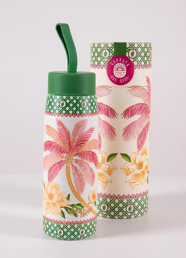 Farm Etc - Garrafa que Sede 500ml Delicadeza de Verão Bege