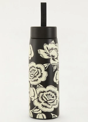 Farm Etc - Garrafa que Sede 750 Ml Floral Caju Preto - FARM ETC