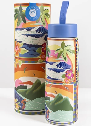 Farm Etc - Garrafa que Sede 750 Ml Surf Azul0 - FARM ETC