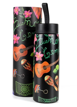 Farm Etc - Garrafa que Sede 750 Ml Buena Gente Preto - FARM ETC