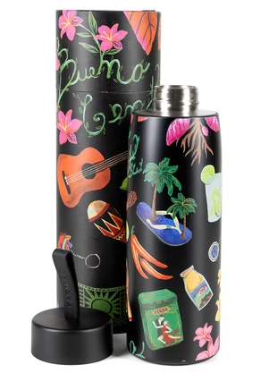 Farm Etc - Garrafa que Sede 750 Ml Buena Gente Preto - FARM ETC