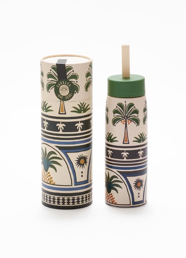 Farm - Garrafa que Sede 750ml Jardim Tropical Off White