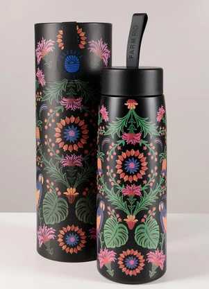 Farm Etc - Garrafa que Sede 750ml Tapeçaria Preto - FARM ETC