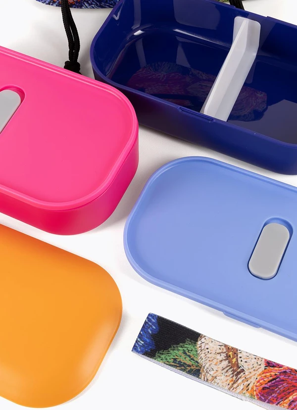 Farm Etc - Lancheira Ziriguidum Max Floral Paríso Preto 3