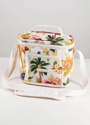 Farm Etc - Mini Cooler Farofa Floral Havaiano Off White - FARM ETC