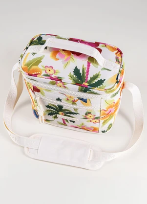 Farm Etc - Mini Cooler Farofa Floral Havaiano Off White - FARM ETC