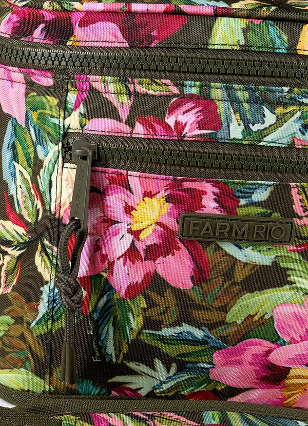 Farm Etc - Mini Cooler Farofa Painted Flowers Verde 3
