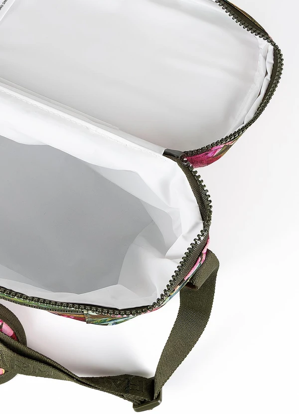 Farm Etc - Mini Cooler Farofa Painted Flowers Verde 4