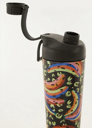Farm Etc - Shaker Térmico 700 Ml Bananada Preto - FARM ETC
