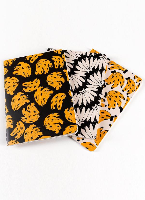 Farm - Trio de Cadernetas Bossa Banana Preto 2