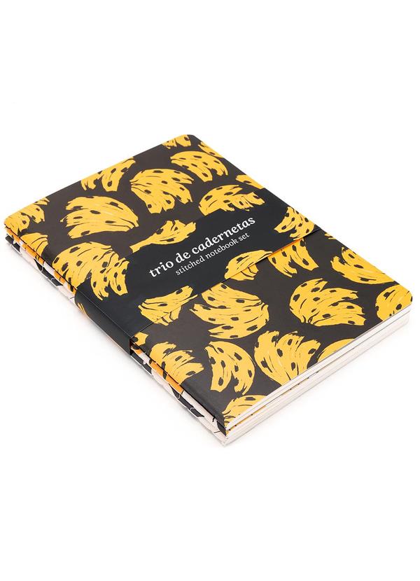 Farm - Trio de Cadernetas Bossa Banana Preto 4